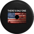 2018 2019 Wrangler JL Backup Camera There is Only One American Vintage Rustic USA Flag Spare Tire shield for Jeep RV 33 Inch