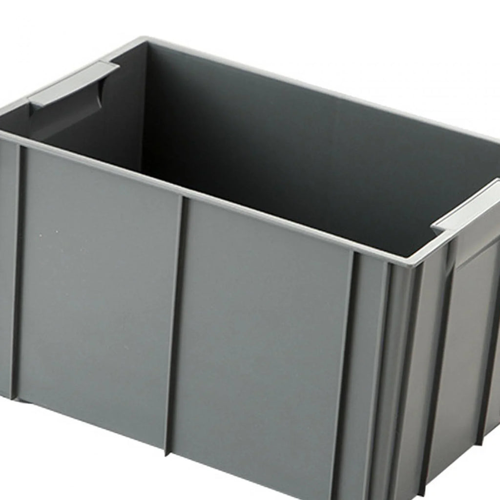 Storage Box Storage Bin Durable Multipurpose Organizer Space Saving Stackable Storage Container for RV Travel Desktop Fishing Gray 28.5x18x17cm