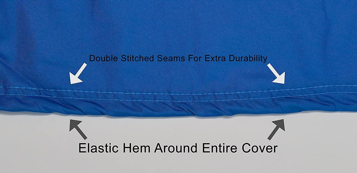 Custom Fit Weatherproof Jet Ski Covers Full for Yamaha Waverunner FX Cruiser/HO/SHO/FX HO 2007-2008 - Gray/Black - Trailerable - All elements - Rain & Sun - Free Trailer Straps & Bag