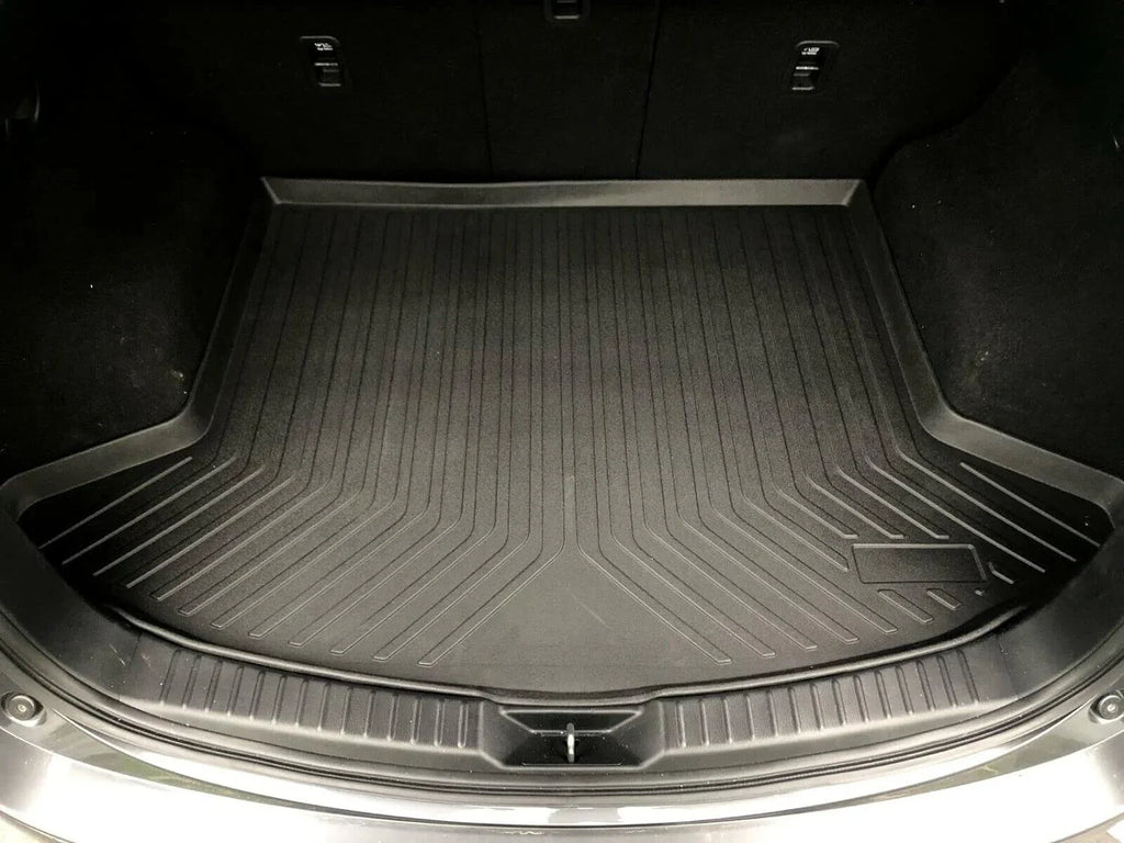 EACCESSORIES EA Cargo Liner – Trunk Mat for Mazda CX-5 CX5 2017-2023 – elements-impervious Trunk Mats for Cars with Raised Lip – Non-Slip Car Trunk Mat Rubber – Easy to Install – Laser Pre-Cut Design