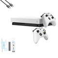 Pre-Owned  Xbox One X 1TB with 2 Controller, 4K Ultra HD White with BOLT AXTION Cleaning Kit HDMI Bundle (Refurbished: Like New)