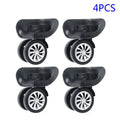 Yuri  4 Set Replacement Luggage Suitcase Wheels Swivel Universal Wheel Black