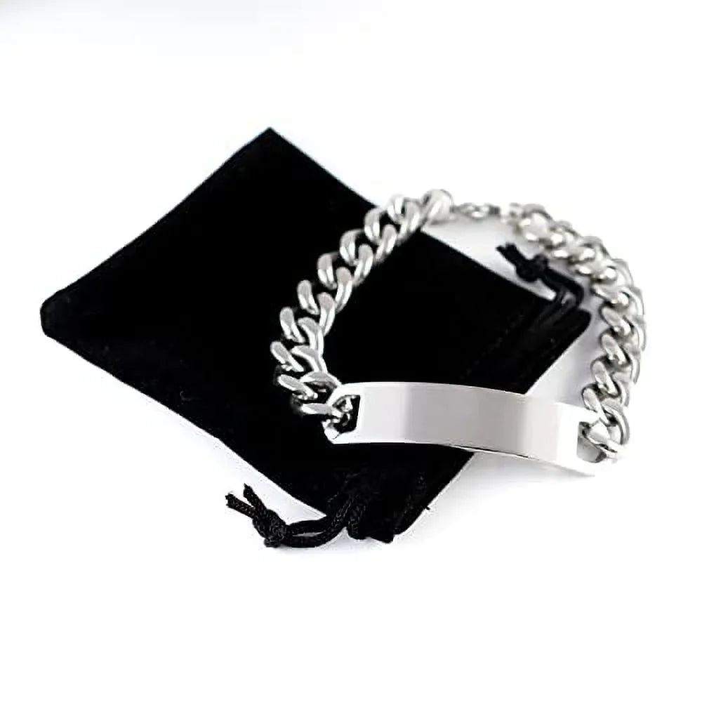 Cuban Chain Bracelet, Trivia Present from, Motivational Engraved Bracelet for Friends. amangny Trivia is My Happy Place