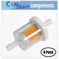 8-Pack 691035 Fuel Filter Replacement for Bobcat 38666 - appropriate with 493629 Fuel Filter 40 Micron