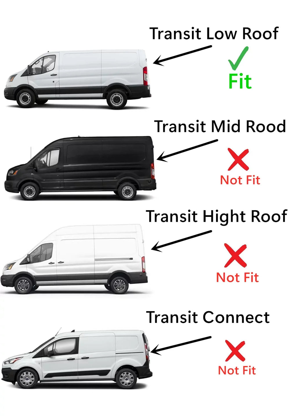 Driver Left Side Front Door Window Door Glass suitable with  Transit 83.2" Low-Roof Van 2015-2022 Models