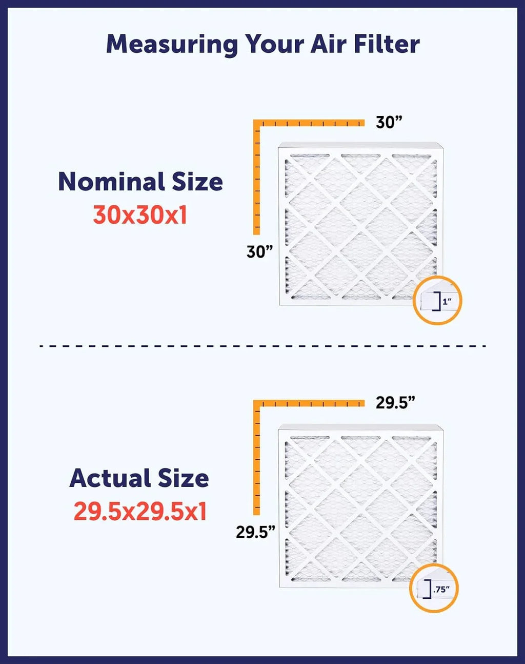 Filter King 38.5x23x1a Air Filter | 4-PACK | MERV 8 HVAC Pleated A/C Furnace Filters | MADE IN USA | Actual Size: 38.5 x 23 x .75"