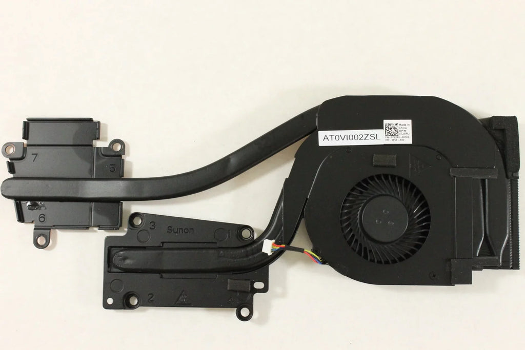 Laptop 72XRJ AMD Heatsink and Fan AT0VI002ZSL Latitude E6540