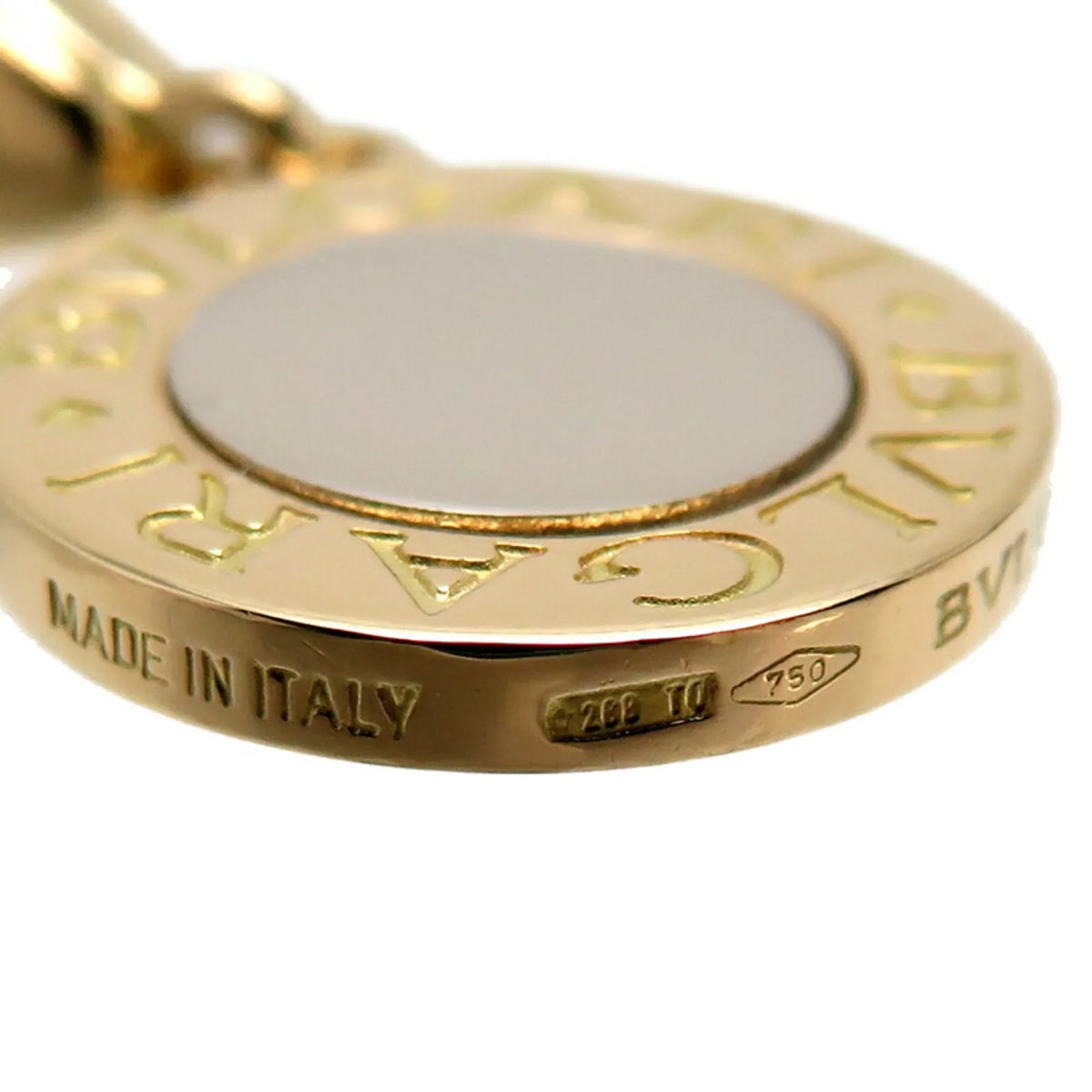Pre-Owned BVLGARI Women's and Men's Charm 750 Yellow Gold (Good)