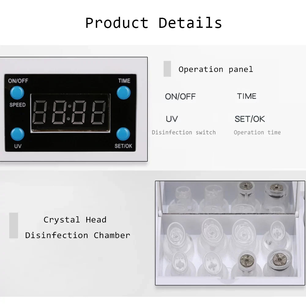 Suerbeaty Facial Beauty Treatment Machine, Facial Gas-liquid Oxygen aqua Epidermal Peeling Using Professional Skin Rejuvenation Equipment for Cosmetology Center