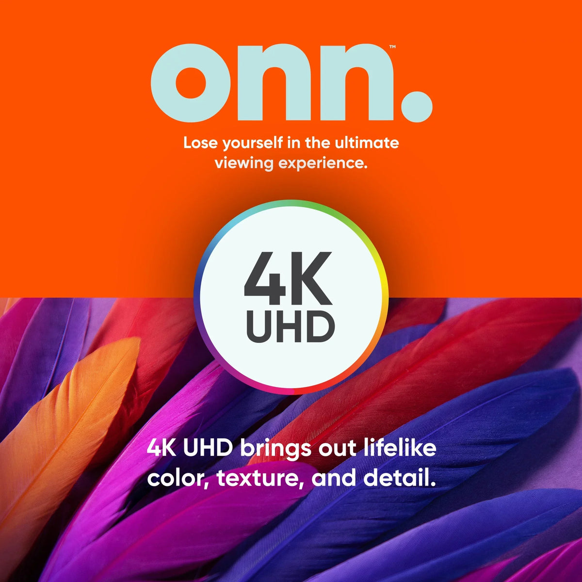 58” Class 4K UHD (2160P) LED Roku Smart TV HDR (100069454). onn