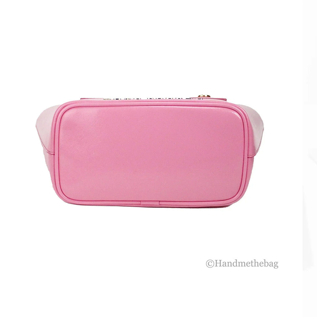 Marc Jacobs Small Candy Pink Saffiano Leather Tote Crossbody Bag