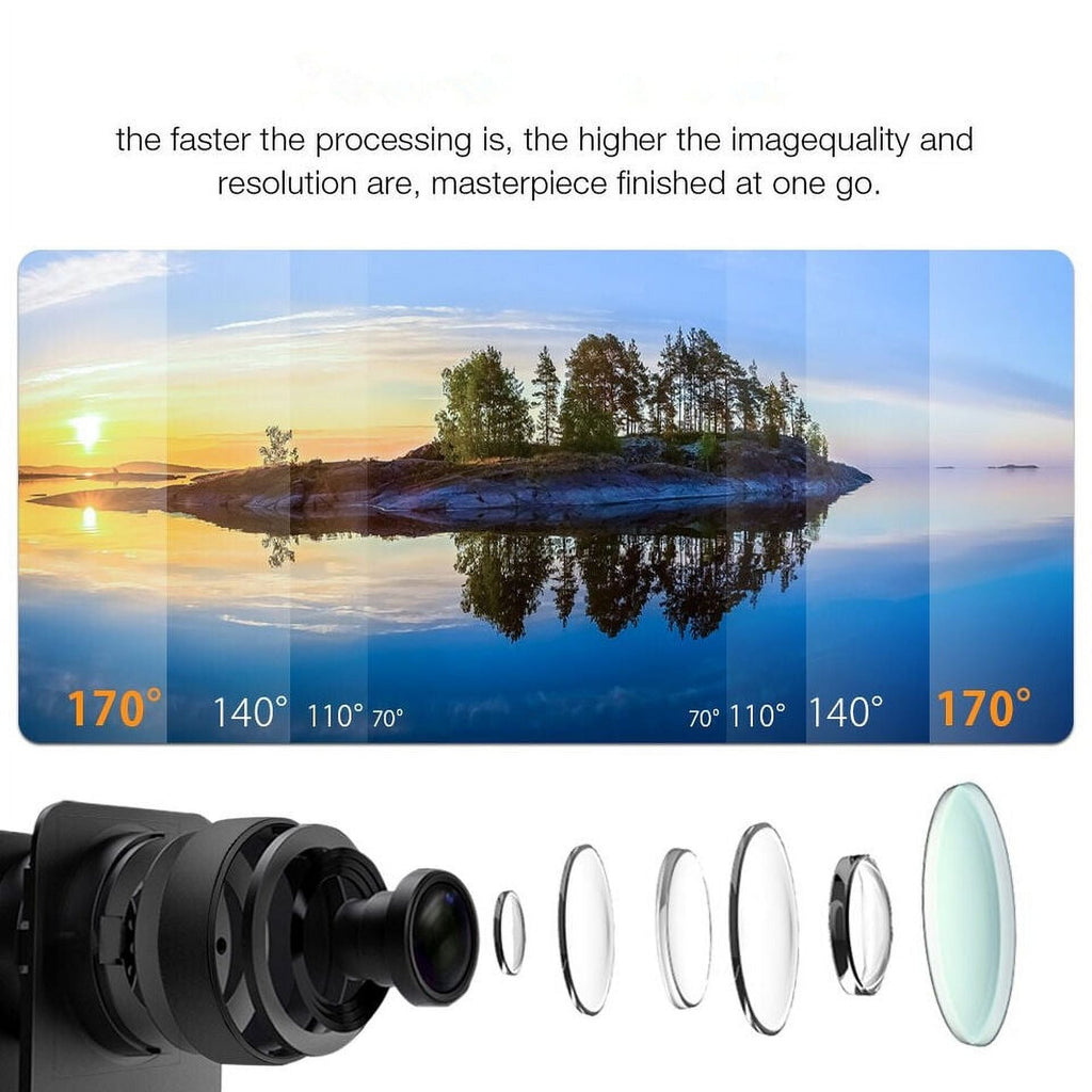 Action Camera HD 1080P Sports Camera Under 30M Waterproof, TF Card, Battery, Carry Case Included