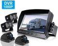 ZEROXCLUB Wired 7" Rv Back Up Camera Kit  1080P HD Night Vision Waterproof Backup Camera Monitor for Bus RV Semi Box Truck Trailer BY704