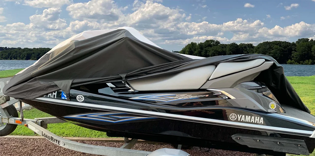 SUPER HEAVY-DUTY TOP OF THE LINE JETSKI wrap suitable for Yamaha Jet Ski PWC Trailerable wrap Black/Grey Wave Venture 1995-1998