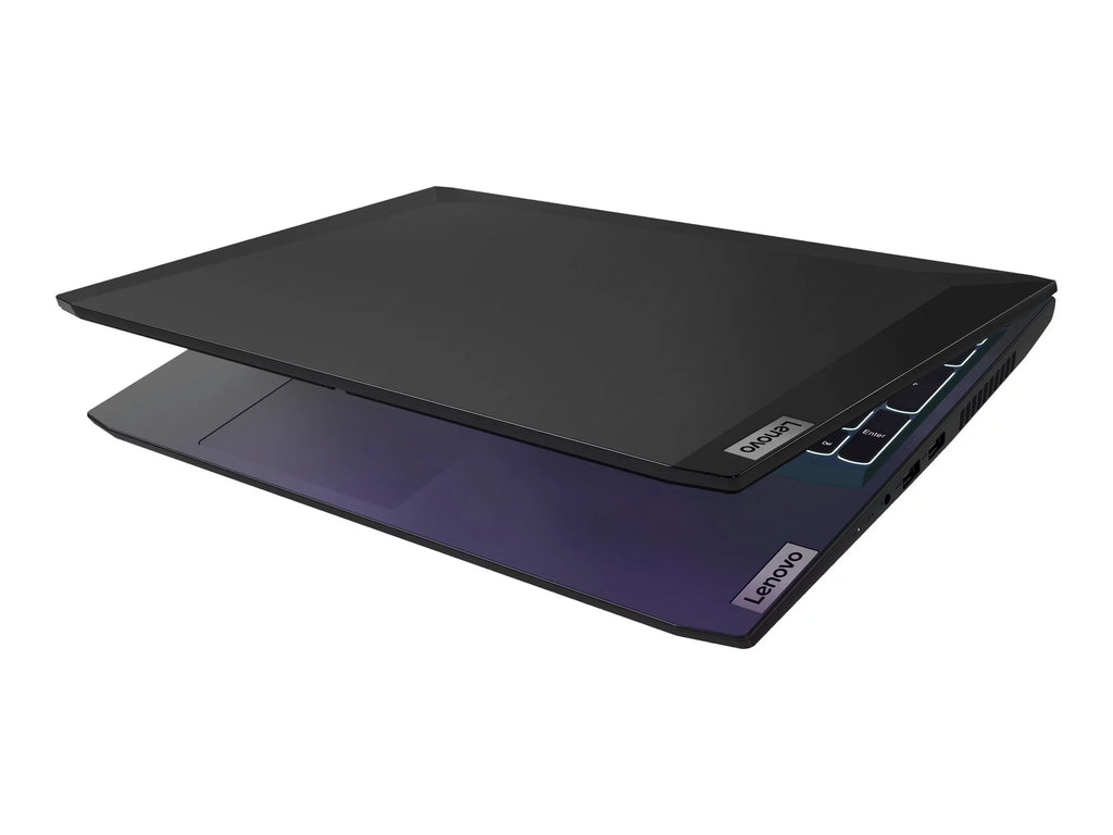 IdeaPad Gaming 3 15ACH6 82K2 - 180-degree hinge design - AMD Ryzen 5 5600H / 3.3 GHz - Win 11 Home - GF RTX 3050 Ti  - 8 GB RAM - 512 GB SSD NVMe, TLC - 15.6" IPS 1920 x 1080 (Full HD) @ 120 Hz - Wi-Fi 6 - shadow black - kbd: US