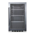 Shallow Depth Outdoor Compact Beverage Cooler - SCR1932BH34CSS. Ft. Summit 19-Inch 3.1 Cu