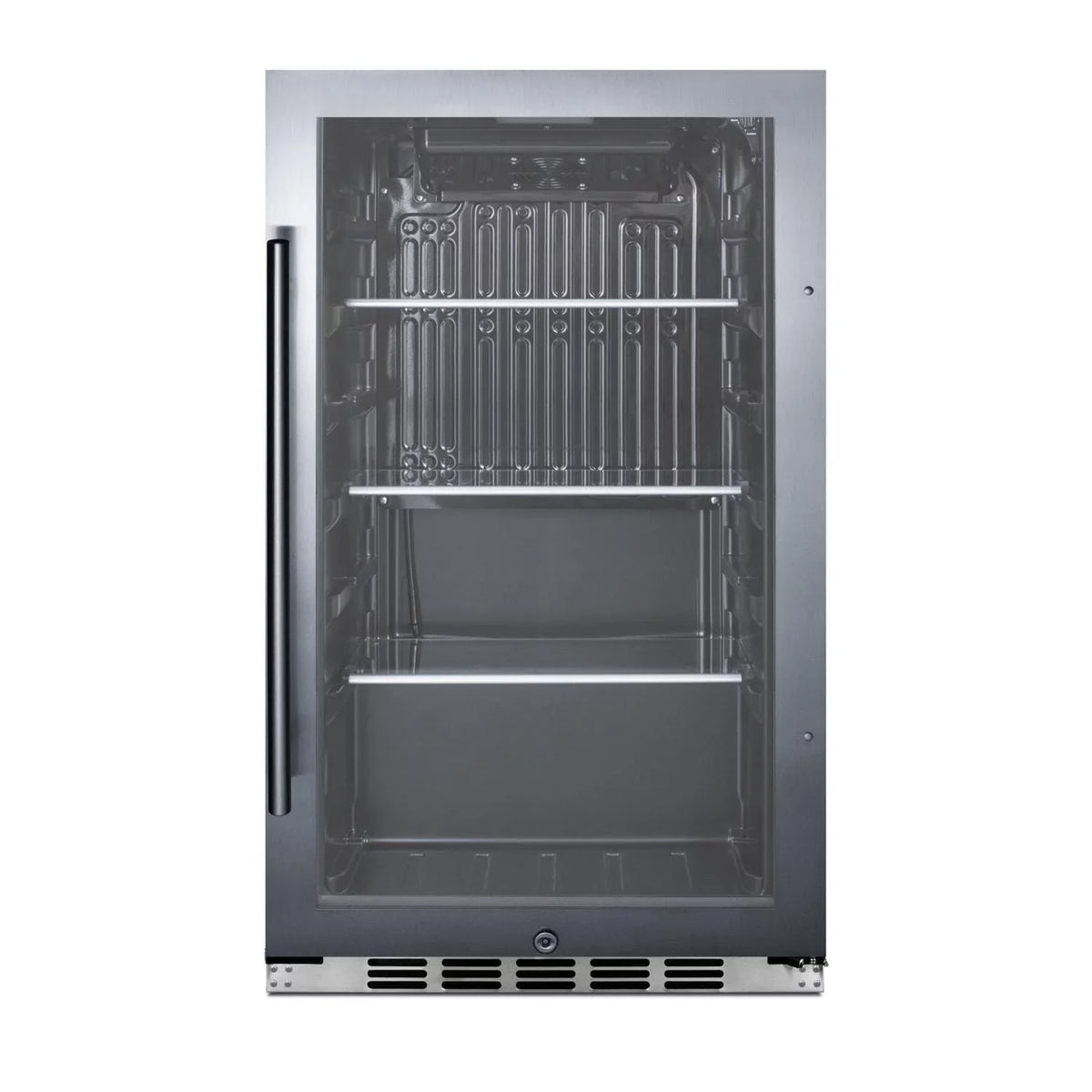 Shallow Depth Outdoor Compact Beverage Cooler - SCR1932BH34CSS. Ft. Summit 19-Inch 3.1 Cu