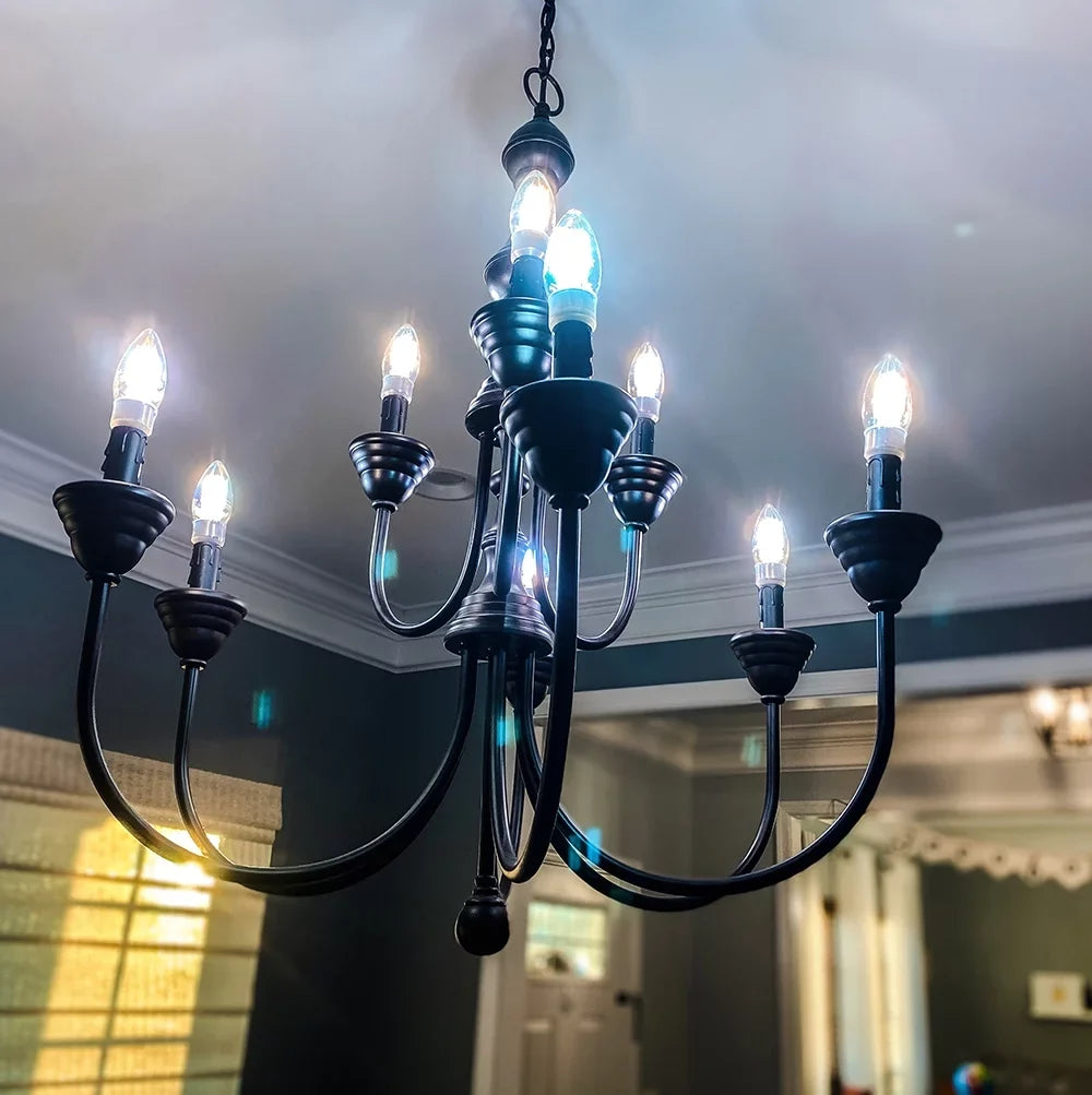 Bulbrite Solana 3-Pack 40 Watt Equivalent B11 Smart WiFi Connected 90CRI Chandelier LED Light Bulb