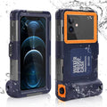 UrbanX Professional [15m/50ft] Swimming Diving Surfing Snorkeling Photo Video Waterproof Protective Case Underwater Housing for P Smart+ 2019 And all Phones Up to 6.9 Inch LCD with Lanyard