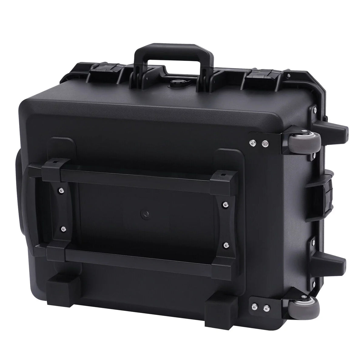 Miumaeov Large Portable Protective liquid and Shock protected Hard Case Camera Tools Equipment Laptop Hard Case Box with Wheels and Handle with 5 Layers Foam Black 16.7" x 12" x 21.25"