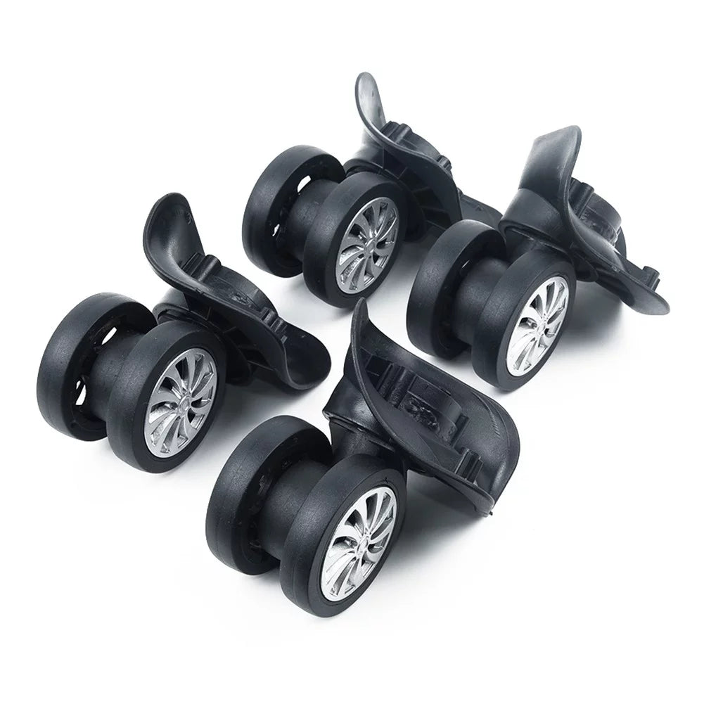 Yuri  4 Set Replacement Luggage Suitcase Wheels Swivel Universal Wheel Black