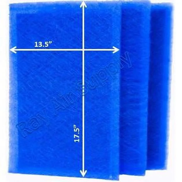 RAYAIR SUPPLY 15x20 Replacement Filter Pads matching with MicroPower Guard Air Cleaner 15x20 Refills (3 Pack) BLUE