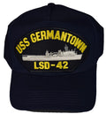 USS GERMANTOWN LSD-42 SHIP HAT - NAVY BLUE - Veteran Owned Business