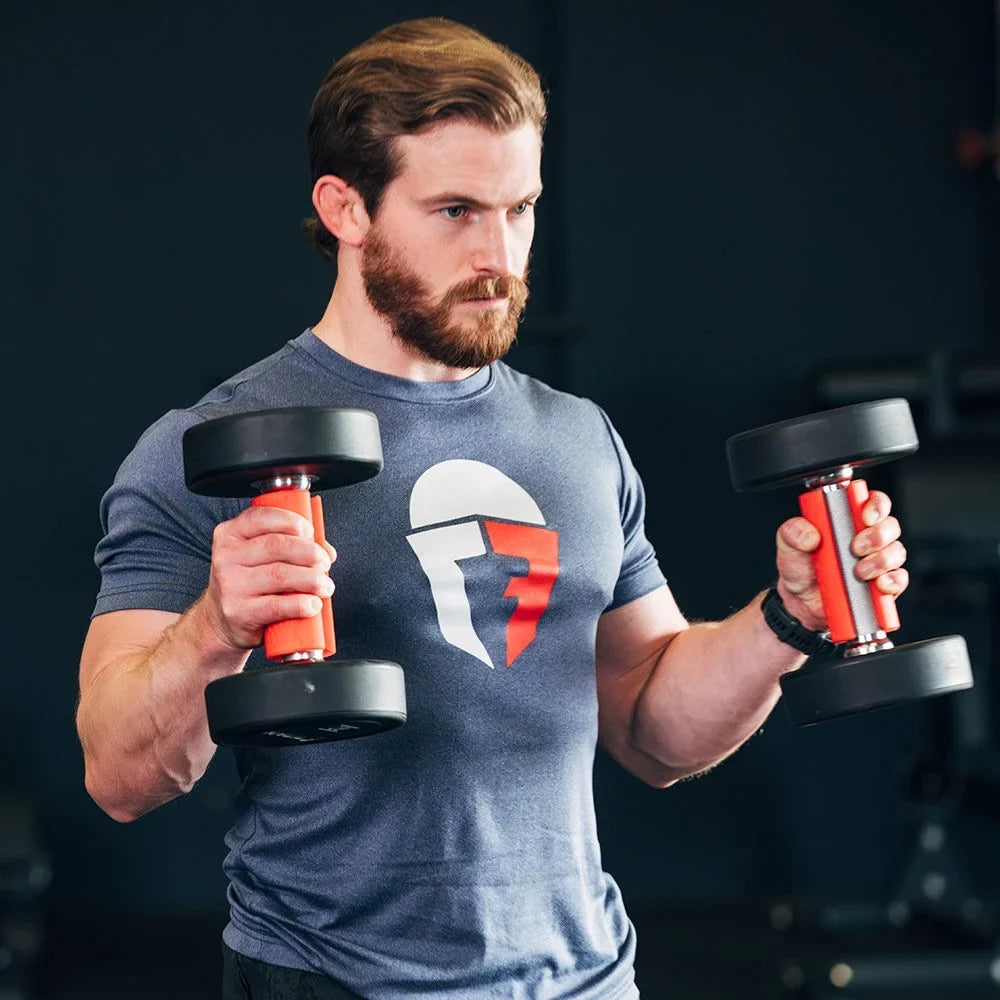 Pair Thick Training Hand for Barbell Dumbbell Kettlebell. Titan Fitness Weight Bar Grips 2-in