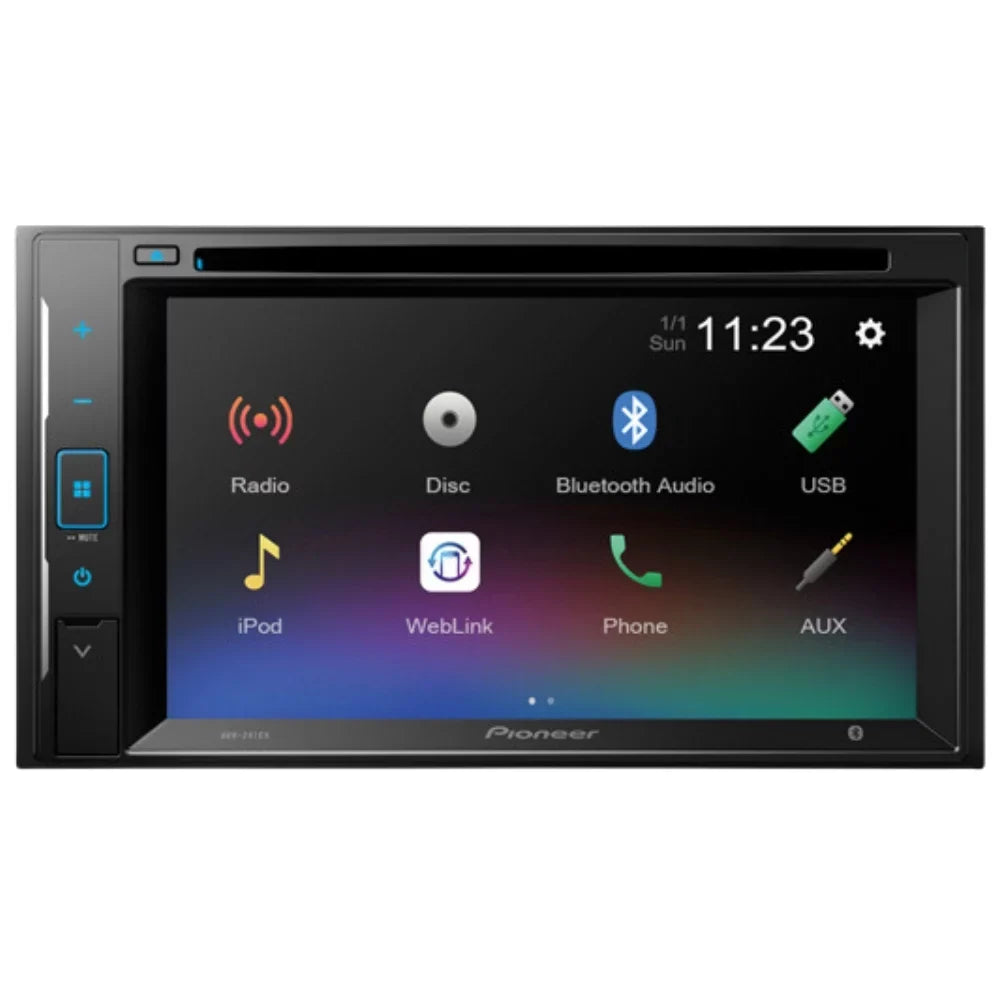 KIT4679 Bundle for 1995-1999 Chevrolet Suburban W/ Pioneer AVH-241EX Double DIN Car Stereo with Bluetooth/Backup Camera/Installation Kit/in-Dash DVD/CD AM/FM 6.2" Touchscreen Digital Media Receiver