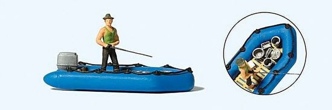 HO Angler (Fishman) in Dighy craft
