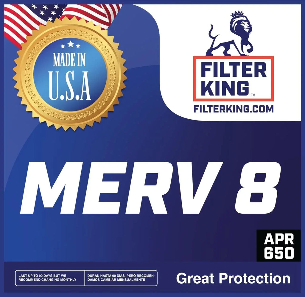 Filter King 12x53x1 Air Filter | 4-PACK | MERV 8 HVAC Pleated A/C Furnace Filters | MADE IN USA | Actual Size: 12 x 53 x .75"