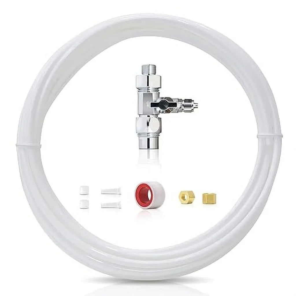 Waterdrop KITA aqua Line Connection Kit for WD-10/15/17UA Series, Connect Under Sink moisture Filtration System to 𝐑𝐞𝐟𝐫𝐢𝐠𝐞𝐫𝐚𝐭𝐨𝐫 & 𝐈𝐜𝐞 𝐌𝐚𝐤𝐞𝐫