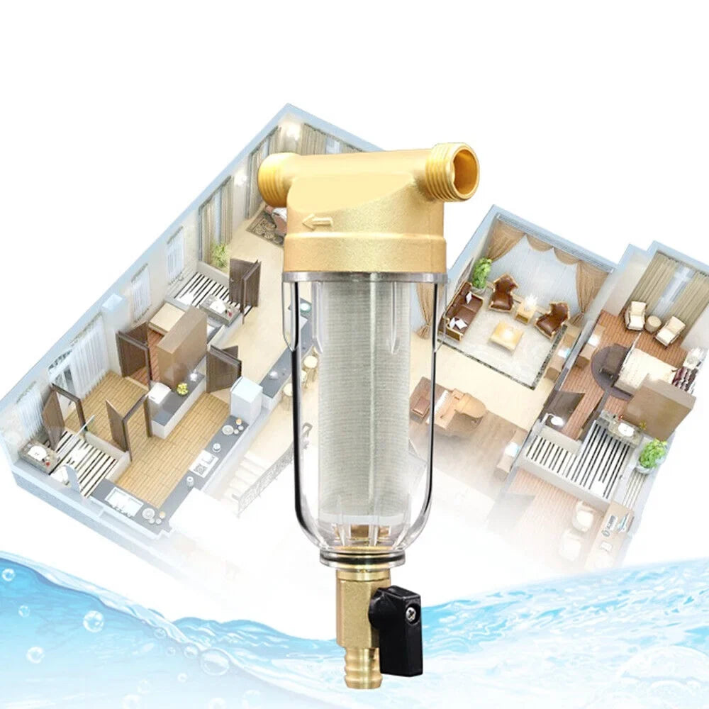 2X moisture Pre-Filter System/whole House Spin Down Sediment moisture Filter 50 Micron
