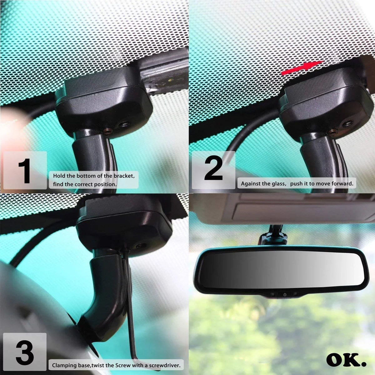 AUTO-VOX T2 Backup Camera for Car/Trucks, OEM Look Rear View Mirror Camera Monitor with IP68 Waterproof Back Up Camera for Parking & Reversing