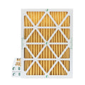 Actual Size: 14-1/2 x 19-1/2 x 1-3/4. 3 Pack of 15x20x2 MERV 11 Pleated 2" Inch Air Filters by Glasfloss
