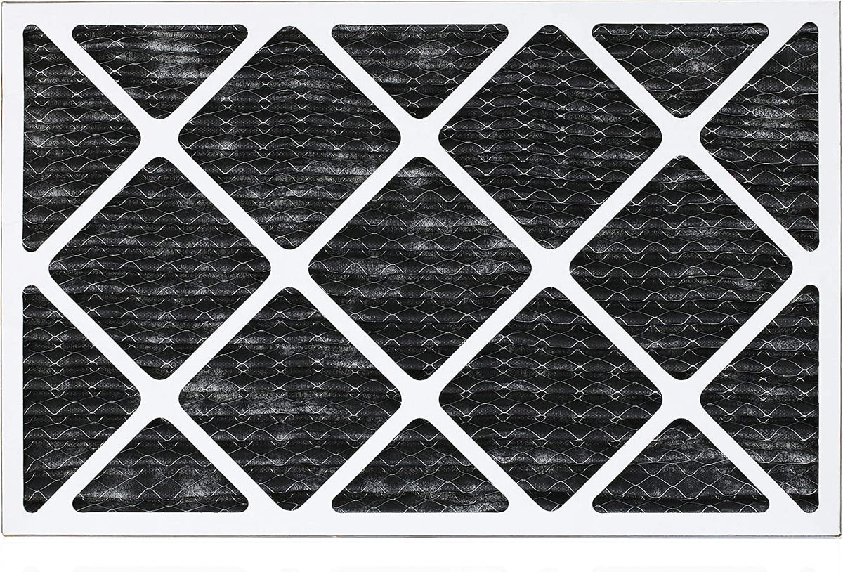 Filterbuy 24x30x1 MERV 8 Odor Eliminator Pleated HVAC AC Furnace Air Filters with Activated Carbon (1-Pack)