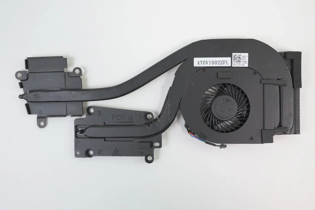 Laptop 72XRJ AMD Heatsink and Fan AT0VI002ZSL Latitude E6540