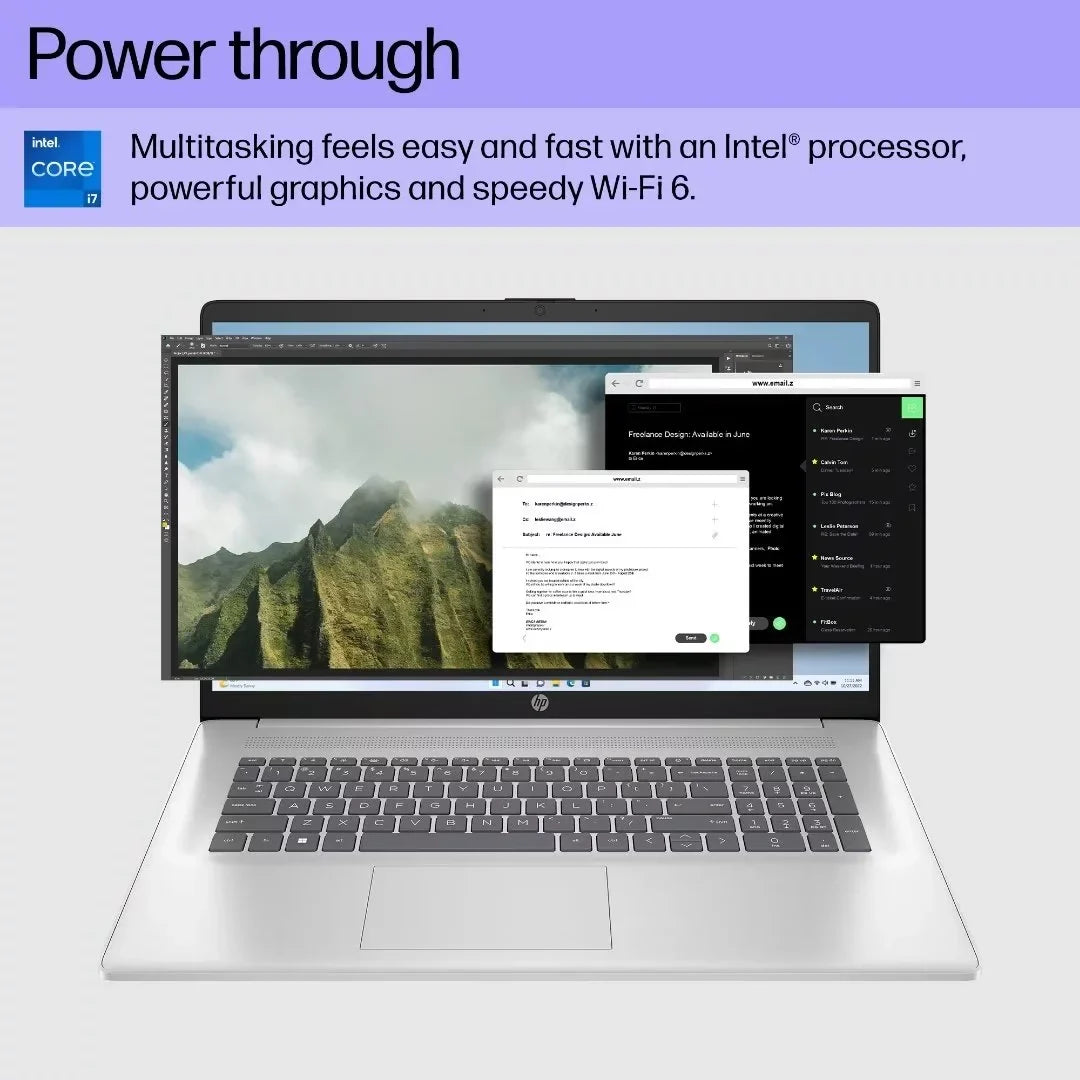 17.3" HD Touchscreen Laptop,  Core i7-1355U, 32GB RAM, 1TB SSD, Backlit Keyboard, Win11 Home