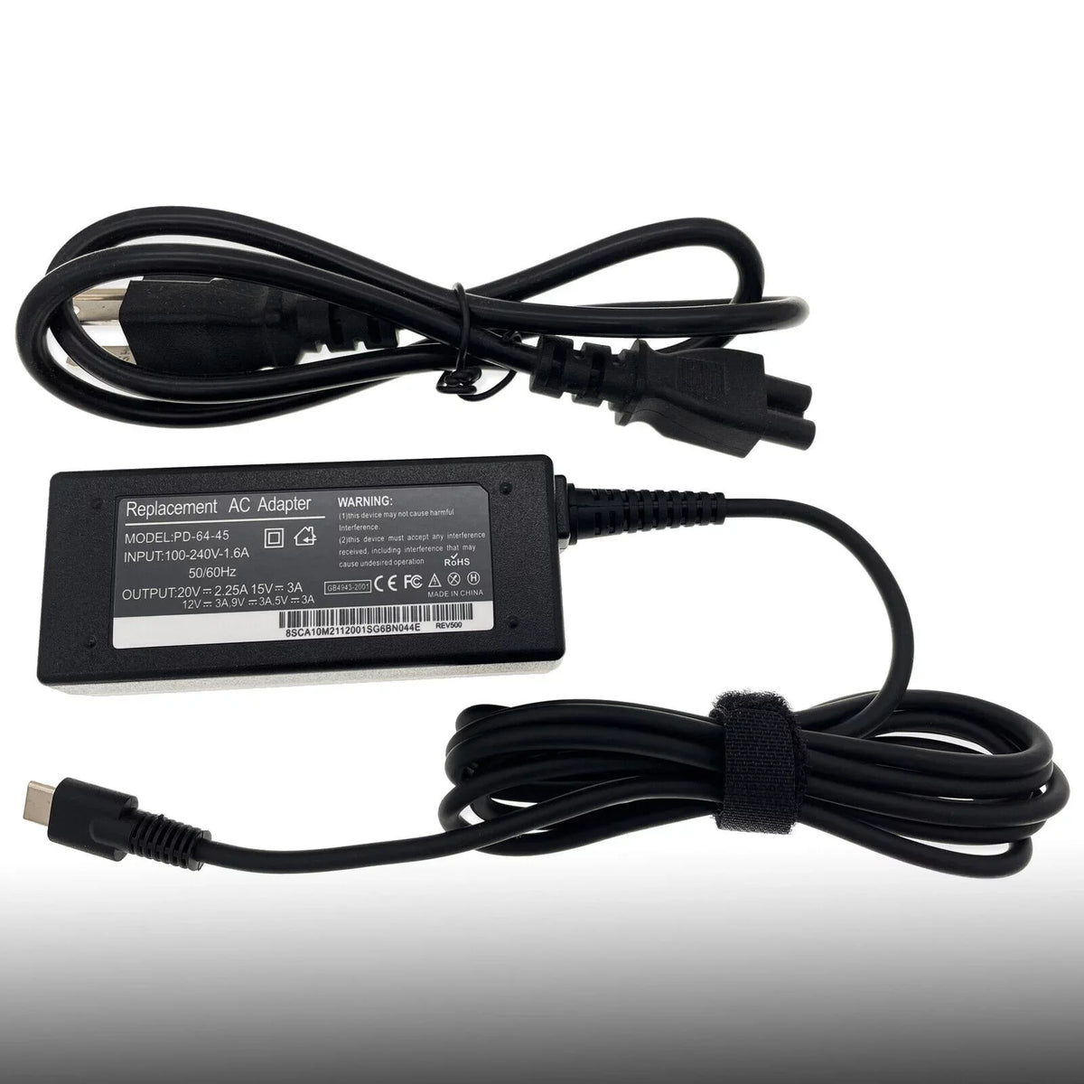 AC Power Adapter Charger for  Latitude 7200 7210 7285 7390 2-in-1 USB Type-C
