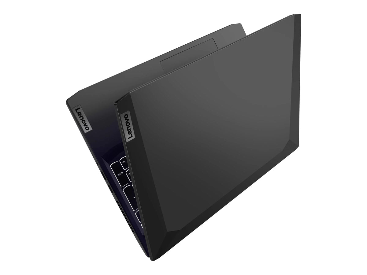 IdeaPad Gaming 3 15ACH6 82K2 - 180-degree hinge design - AMD Ryzen 5 - 5600H / up to 4.2 GHz - Win 10 Home 64-bit - GF RTX 3060  - 8 GB RAM - 512 GB SSD NVMe - 15.6" IPS 1920 x 1080 (Full HD) @ 120 Hz - 802.11a/b/g/n/ac/ax - shadow black - kbd