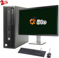 Restored  600 G2 Desktop Computer  Pentium G4400 3.3GHz CPU 8GB Ram, 2TB HDD, New 20" LCD, Keyboard & Mouse, WiFi, DVD, Win10 Pro PC (Refurbished)