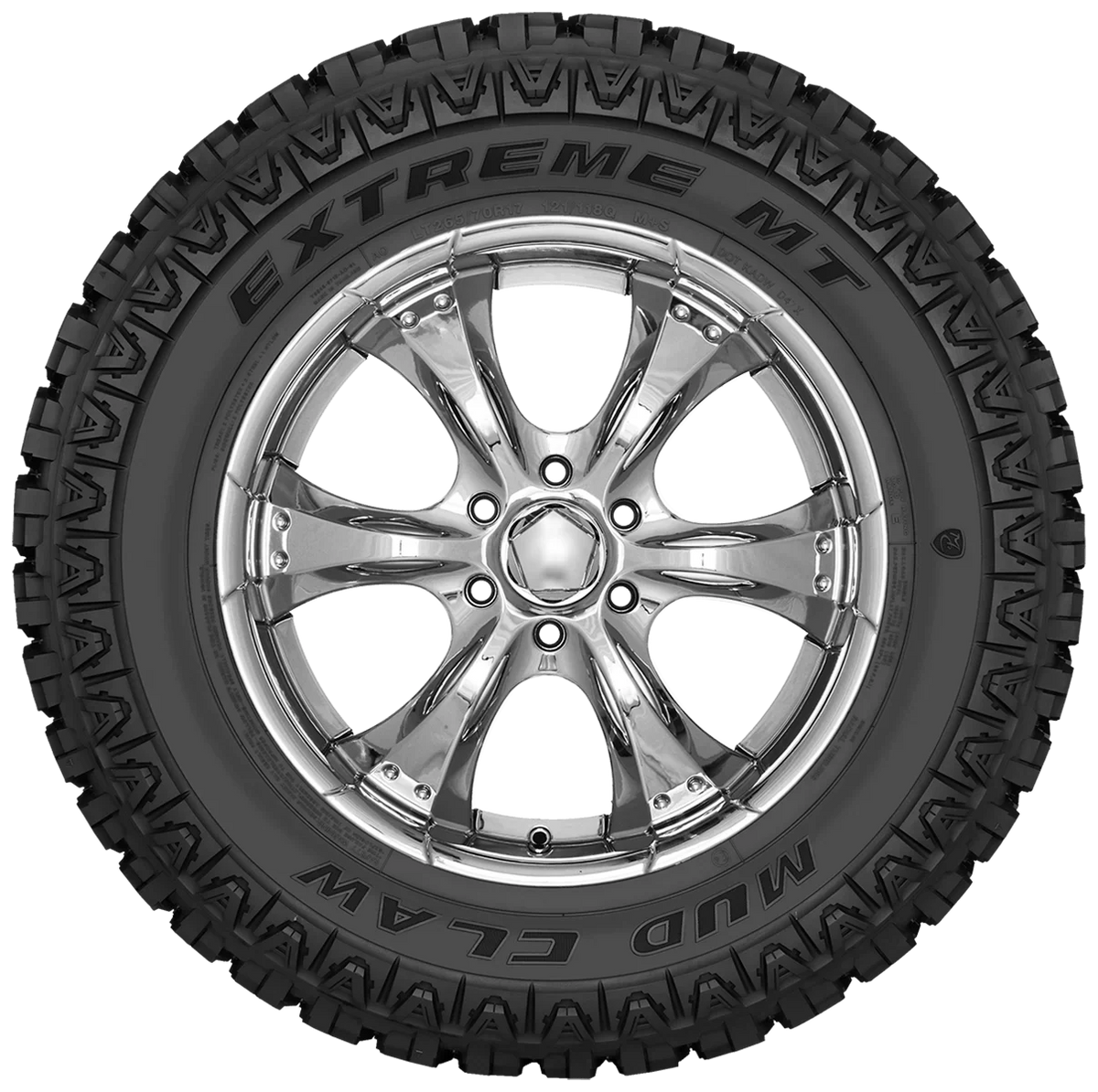 4 Mud Claw Extreme M/T LT 285/70R17 121/118Q All Terrain Off-Road Truck Mud Tire MCX84 / 285/70/17 / 2857017