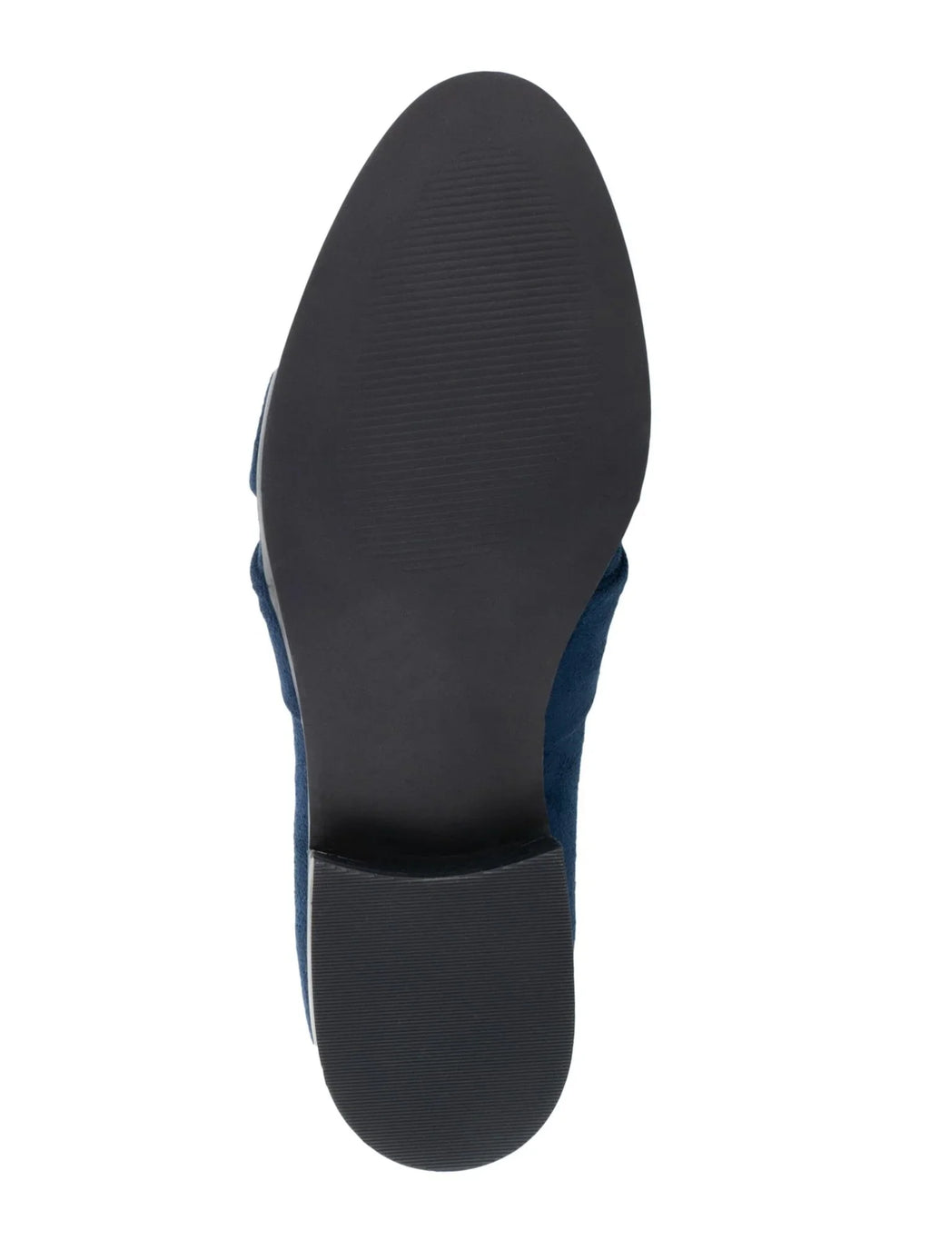 BELLA VITA Womens Navy Hidden Gore Padded Ruched Billie Ii Almond Toe Block Heel Slip On Loafers Shoes 12 M