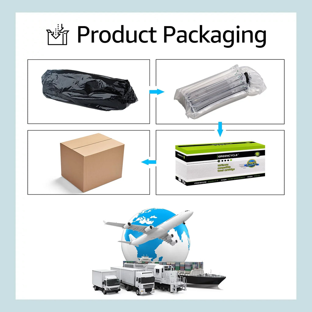 GREENCYCLE 8 Pack suitable for  94A CF294A Black Toner Cartridge Replacement with Laserjet Pro M118dw MFP M148fdw M148dw M149 M149fdw Printer
