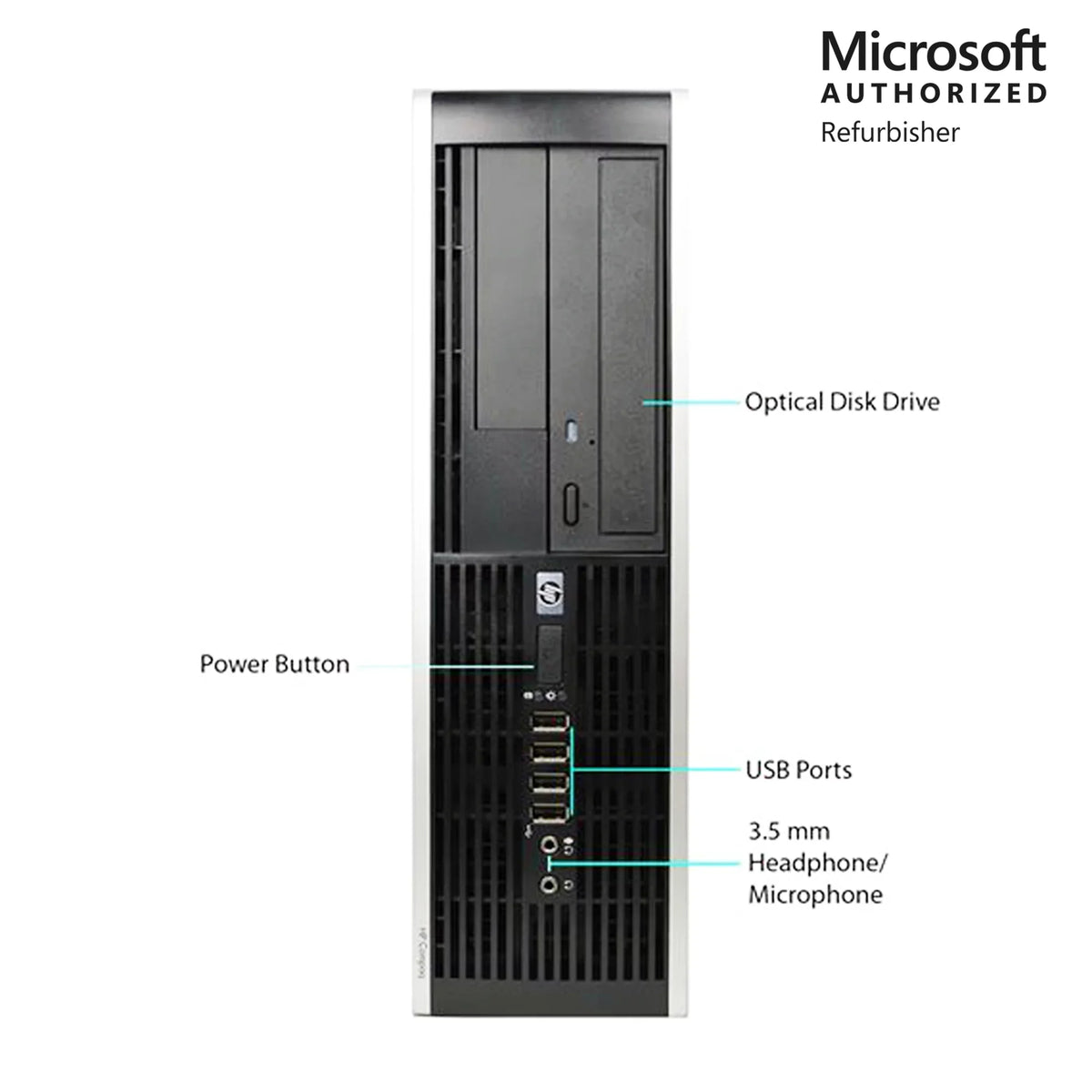 Elite 8100 SFF Core i5 3.2Ghz Desktop Computer PC 4GB RAM 500Gb DVD WiFi Windows 10 Home - 1 Year Warranty