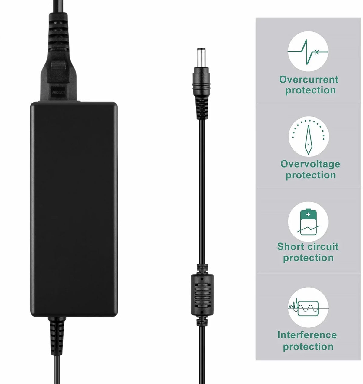 KONKIN BOO suitable AC / DC Adapter Replacement for  Vostro V5460-1308/ I3-3120 V5460-1316/ I3-3120 V5460-1516/I5 3230 V5460-1618/I5-3337 V5460-2626/I5-3337 V5460 p41g Notebook PC Power